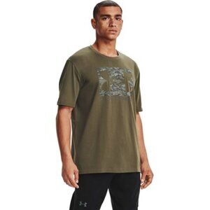 Under Armour - Mens Abc Camo Boxed Logo T-Shirt, size XL US mens, color green.